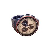 Swatch Chronograph Blue Silicone Strap Wristwatch