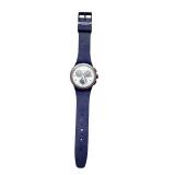 Swatch Chronograph Blue Silicone Strap Wristwatch