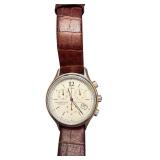 Timex Chronograph Wristwatch with Leather Strap