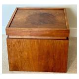 G - Mid Century John Keal Chess Box Side Table for Brown Saltman