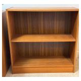 Danish Teak Two-Shelf Bookcase