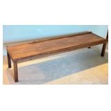 G - Mid Century Wooden Bench / Coffee Table
