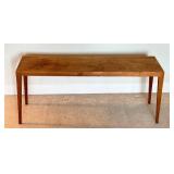 Illums Bolighus Copenhagen Mid Century Modern Wood Bench