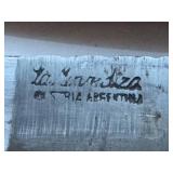 Vintage 8" Argentine Gaucho Dagger with Embossed Silver Sheath