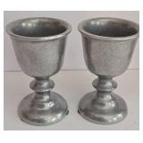 LR - Set of 5 Vintage RWP Armetale Pewter Pitcher and Goblets Handcrafted USA