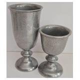 LR - Set of 5 Vintage RWP Armetale Pewter Pitcher and Goblets Handcrafted USA