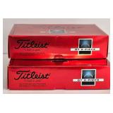 LR - 2 Boxes Titleist DT 2-Piece Golf Balls Unopened