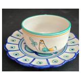 LR - Hand-Painted Ceramic Dinnerware including Vintage Vietri Pottery Pieces