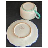 LR - Hand-Painted Ceramic Dinnerware including Vintage Vietri Pottery Pieces