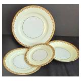 LR - Meito China Japan 56-Piece Dinnerware Set with Plates, Bowls and Cups