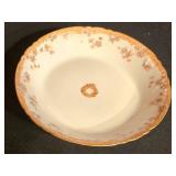 K - Antique "CH Field Haviland Limoges" Porcelain Dinnerware Set with Gold Floral Trim - 27 Pieces