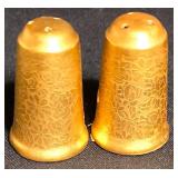 K - Antique CH Field Haviland Limoges Porcelain Serving Set with Gold Trim - 4 Pieces