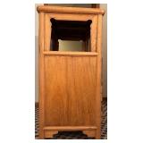 UBR - Carved Wood Apothecary Cabinet with 9 Drawers and Open Shelf