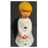 LL-S - Holiday Figurine Collection: Midwest Heritage Santa Pere Noel, Angel Music Box, Caroler Candle Holder