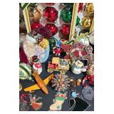 LL-S - Large Collection of Vintage Christmas Ornaments and Decorations