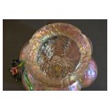 LL-S - Kralik Art Nouveau Iridescent Glass Vase Bohemia