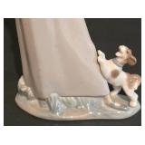 LL-S - Retired Lladro Figurine 4866 Girl with Goose and Dog 1974