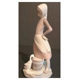 LL-S - Retired Lladro Figurine 4682 Girl with Milk Pail