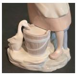 LL-S - Retired Lladro Figurine 4682 Girl with Milk Pail