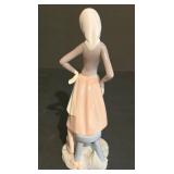 LL-S - Retired Lladro Figurine 4682 Girl with Milk Pail
