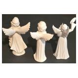 LL-S - Set of 3 Dresden Porcelain Porcelain Angel Figurines