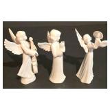 LL-S - Set of 3 Dresden Porcelain Porcelain Angel Figurines