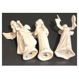 LL-S - Set of 3 Dresden Porcelain Porcelain Angel Figurines
