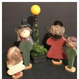 LL-S - Vintage Christmas Caroler Figurines, Santa Ornament, and Holiday Decor Collection