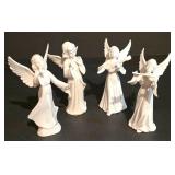 LL-S - Set of 4 Dresden Porcelain Angel Figurines