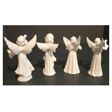 LL-S - Set of 4 Dresden Porcelain Angel Figurines