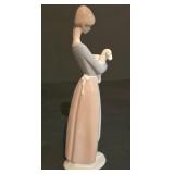 LL-S - Lladro Porcelain Figurine Girl with Lamb
