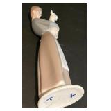 LL-S - Lladro Porcelain Figurine Girl with Lamb