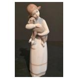 LL-S - Lladro Porcelain Girl with Lamb Figurine #1010