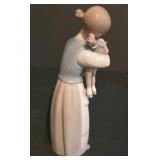 LL-S - Lladro Porcelain Girl with Lamb Figurine #1010
