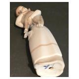 LL-S - Lladro Porcelain Girl with Lamb Figurine #1010