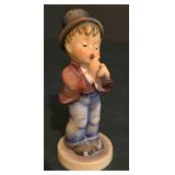 LL-S - Vintage Hummel Figurine Pair: The Flutist #85/0 and School Girl #81/0