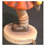 LL-S - Vintage Hummel Figurine Pair: The Flutist #85/0 and School Girl #81/0