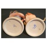 LL-S - Vintage Hummel Figurine Pair: The Flutist #85/0 and School Girl #81/0