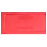 LL-S - Set of 4 Rubbermaid Roughneck 18 Gallon Storage Totes with Red Lids