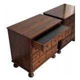 MB - Pair of Lexington Bob Timberlake Bedside Chests with Multi-Drawer Design