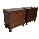 MB - Pair of Lexington Bob Timberlake Bedside Chests with Multi-Drawer Design