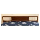 MB - Mid-Century King Size Bed with Walnut Headboard