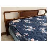 MB - Mid-Century King Size Bed with Walnut Headboard