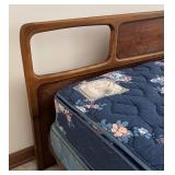 MB - Mid-Century King Size Bed with Walnut Headboard