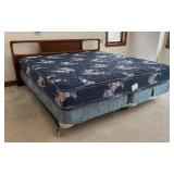 MB - Mid-Century King Size Bed with Walnut Headboard