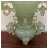 MB - Elaborate Jade Decorative Incense Burner /Censer with Carved Handles