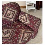 LL  - Southern Furniture Company Patterned Sofa / Couch