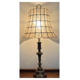 MB - Vintage Capiz Shell Shade Table Lamp