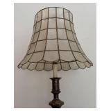 MB - Vintage Capiz Shell Shade Table Lamp