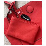 MB - Joy Susan Red Handbag with Matching Pouch